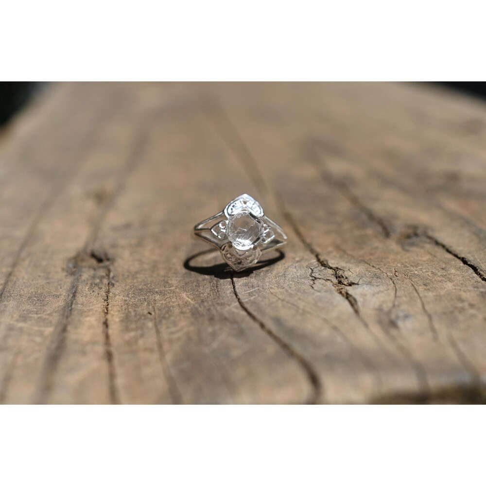 Raw Lake County Diamond Engagement Ring